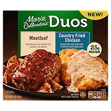 Marie Callender's Duos, Meatloaf & Country Fried Chicken, Frozen Meal, 14.2 oz., 14.2 Ounce