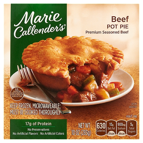 Marie Callender's Beef Pot Pie, 10 oz
Warm, Hearty & Delicious
Comfort food meals you know and love - ready when you need them!