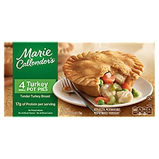 Marie Callender's Small Turkey Pot Pies, 10 oz, 4 count, 40 Ounce