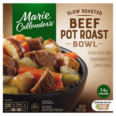 Marie Callender's Slow Roasted Beef Pot Roast Bowl, Frozen Meal, 11 OZ Bowl