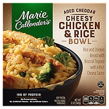 Marie Callender's Aged Cheddar Cheesy Chicken & Rice Bowl, 12 oz, 12 Ounce