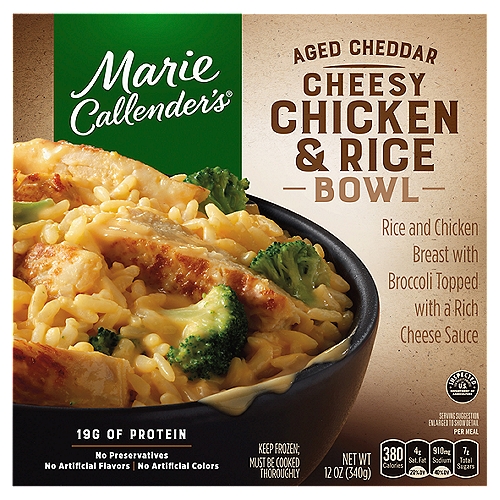 Marie Callender's Aged Cheddar Cheesy Chicken & Rice Bowl, 12 oz