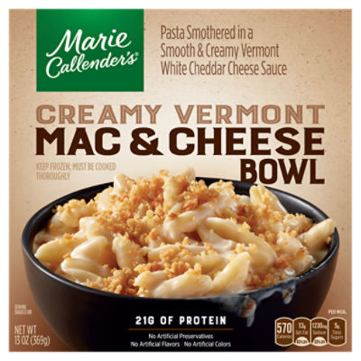 Marie Callender's Creamy Vermont Mac & Cheese Bowl, 13 oz