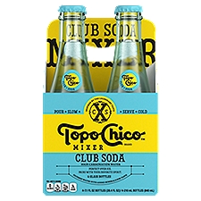 Topo Chico Mixer Club Soda, 7.1 fl oz, 4 count