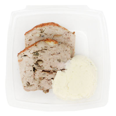 Fresh Made Meatloaf and Mashed Potato Meal