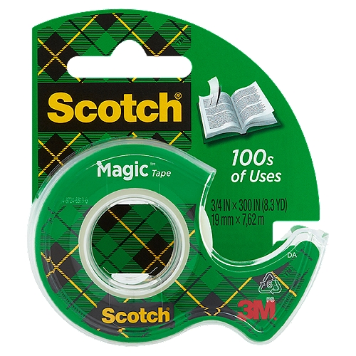 Scotch® Magic™ Tape, 3/4 in x 300 in