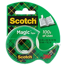 Scotch® Magic™ Tape, 3/4 in. x 650 in., 1 Dispenser/Pack