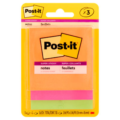 Postit Super Sticky Notes, 135 count