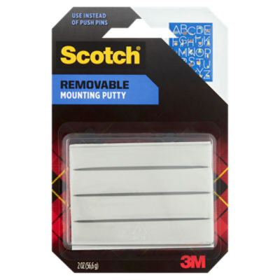 Scotch® Mounting Putty, Removable 2 oz., White