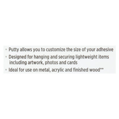 Scotch® Adhesive Putty 861, 1 oz (28,3 g) Removable —