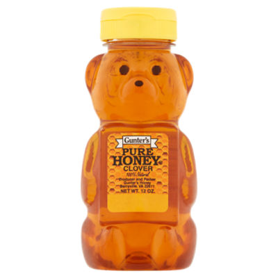 Gunter's Clover Pure Honey, 12 oz, 12 Ounce