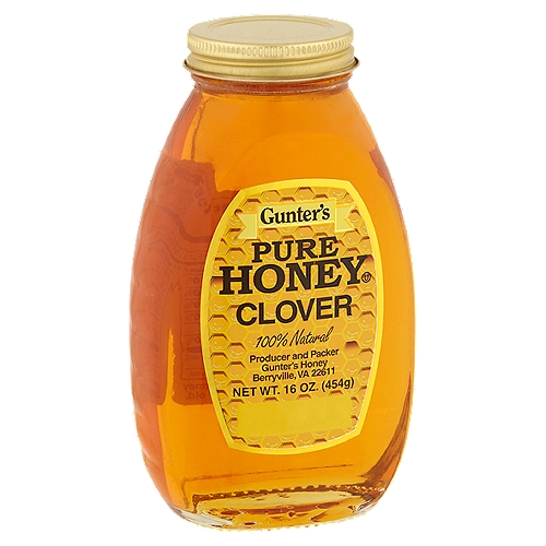 Gunter's Clover Pure Honey, 16 oz