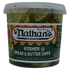 Nathan's NY Bread and Butter Chips, 24 Fluid ounce