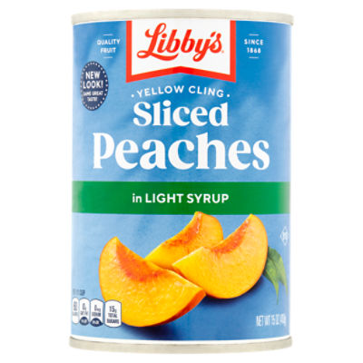 Libby's Yellow Cling Sliced Peaches in Light Syrup, 15 oz The Fresh