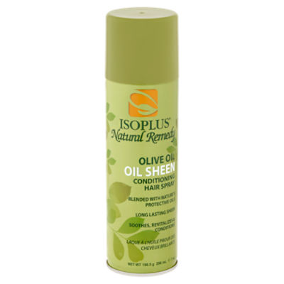 Isoplus Natural Remedy Olive Oil Sheen Conditioning Hair Spray, 7 oz