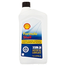 FormulaShell SAE 10W-30 Clean Engine Formula Motor Oil, 1 qt