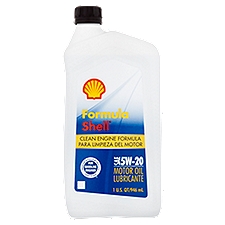 Formula Shell Sae 5W-20, Motor Oil, 1 Quart