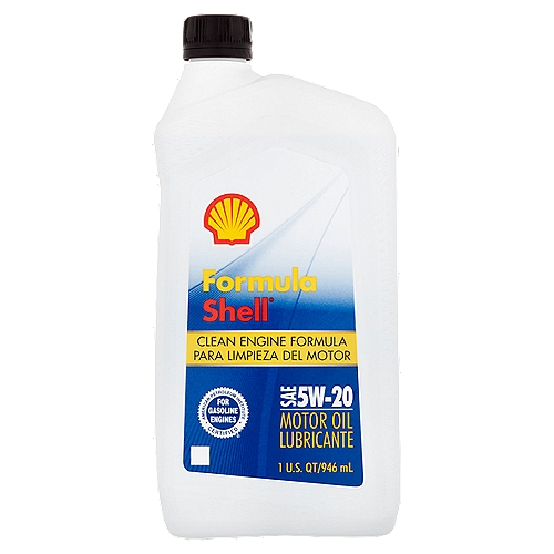 For Gasoline Engines - American Petroleum Institute - Certified FormulaShell SAE 5W-20 is a multigrade motor oil formulated to provide good cold weather engine protection. • Helps reduce engine friction • Protects against the formation of sludge, varnish and rust