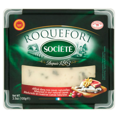 Roquefort Société PDO 100% French Sheep Milk Cheese, 3.5 oz
