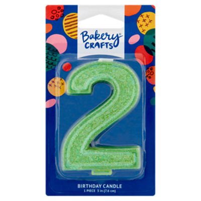 Bakery Crafts 3in 2 Birthday Candle