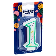 Bakery Crafts 1 Birthday Candle