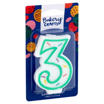 Bakery Crafts 3 in 3 Birthday Candle ShopRite