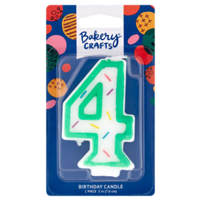 Bakery Crafts 3 in 4 Birthday Candle ShopRite