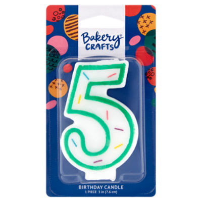 Bakery Crafts 3 in 5 Birthday Candle