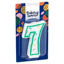 Bakery Crafts 3 in 7 Birthday Candle