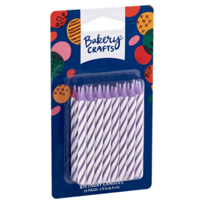 Bakery Crafts Birthday Candles, 24 count