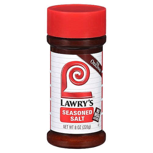Shake on this Original Seasoned Salt, a unique blend of salt, herbs and spices. It adds flavor and excitement that ordinary salt cannot match. Try Lawry's® Seasoned Salt instead of salt. The difference is delicious!®
