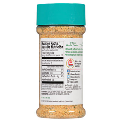 Lawry's Coarse Ground Garlic Powder with Parsley - Shop Herbs & Spices at  H-E-B