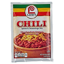 Lawry's Chili, Spices & Seasonings Mix, 1.48 Ounce