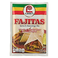 Lawry's Fajitas Spices & Seasonings, 1.27 oz, 1.27 Ounce