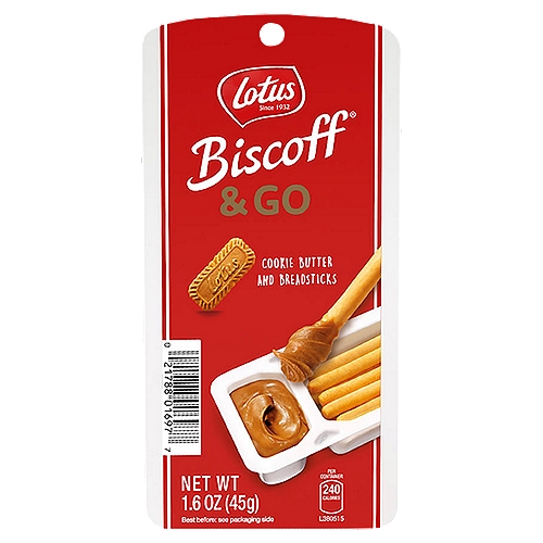 Lotus Biscoff & Go Cookie Butter and Breadsticks, 1.6 oz