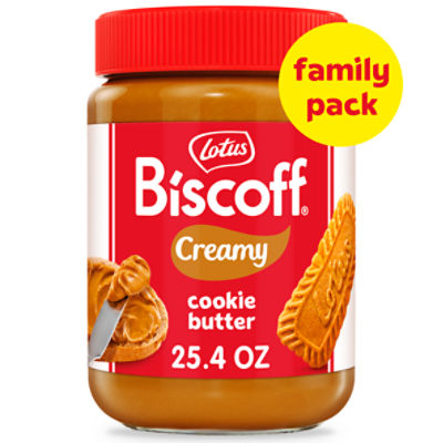 Lotus Biscoff Creamy Cookie Butter, 25.4 oz