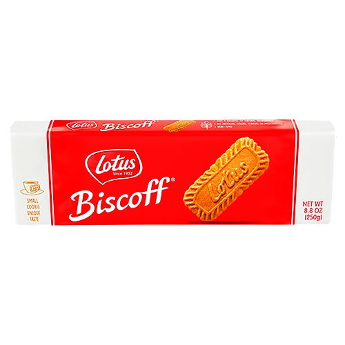 Lotus Biscoff Cookies, 8.8 oz
Its Secret ?
Its unique flavor, iconic shape and crunchy bite.
For many, it's their cup of coffee's best companion. For others, it's an irresistible treat on its own.
How do you like it best ?