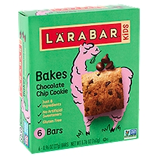 Lärabar Kids Bakes Chocolate Chip Cookie Bars, 0.96 oz, 6 count