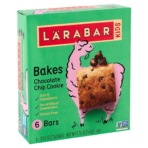 Lärabar Kids Bakes Chocolate Chip Cookie Bars, 0.96 oz, 6 count