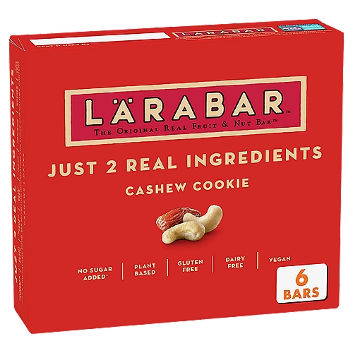 Larabar Cashew Cookie Fruit & Nut Bars 6 Count