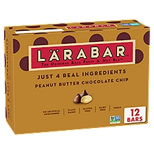 Larabar Peanut Butter Chocolate Chip Fruit & Nut Bars 12 Count, 19.2 Ounce