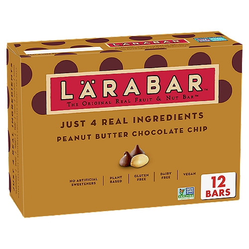 Larabar Peanut Butter Chocolate Chip Fruit & Nut Bars 12 Count