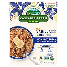 Cascadian Farm Organic No Added Sugar Vanilla Crisp, , 12.5 Ounce