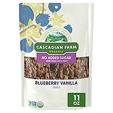 Cascadian Farm No Added Sugar Organic Blueberry Vanilla Granola, 11 oz