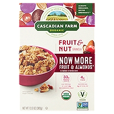 Cascadian Farm Granola, Organic Fruit & Nut, 13.5 Ounce