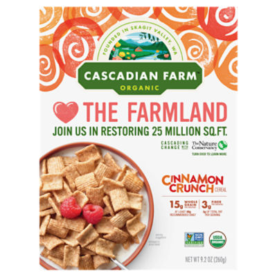 CASCADIAN FARM Organic Cinnamon Crunch Cereal, 9.2 oz