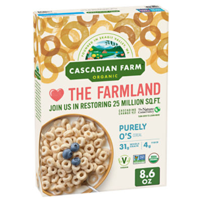 Cascadian Farm Organic Purely O's Cereal, 8.6 oz