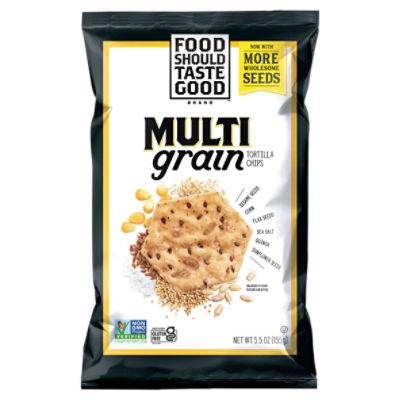 FOOD SHOULD TASTE GOOD Multigrain Tortilla Chips, 5.5 oz