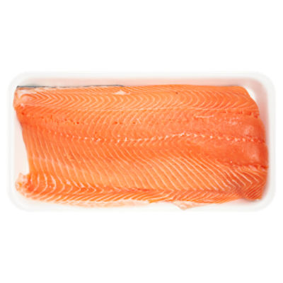Fresh Tray Wrapped Club Sized Salmon Fillets