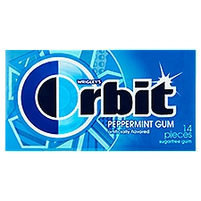 Orbit Peppermint, Gum, 14 Ounce
